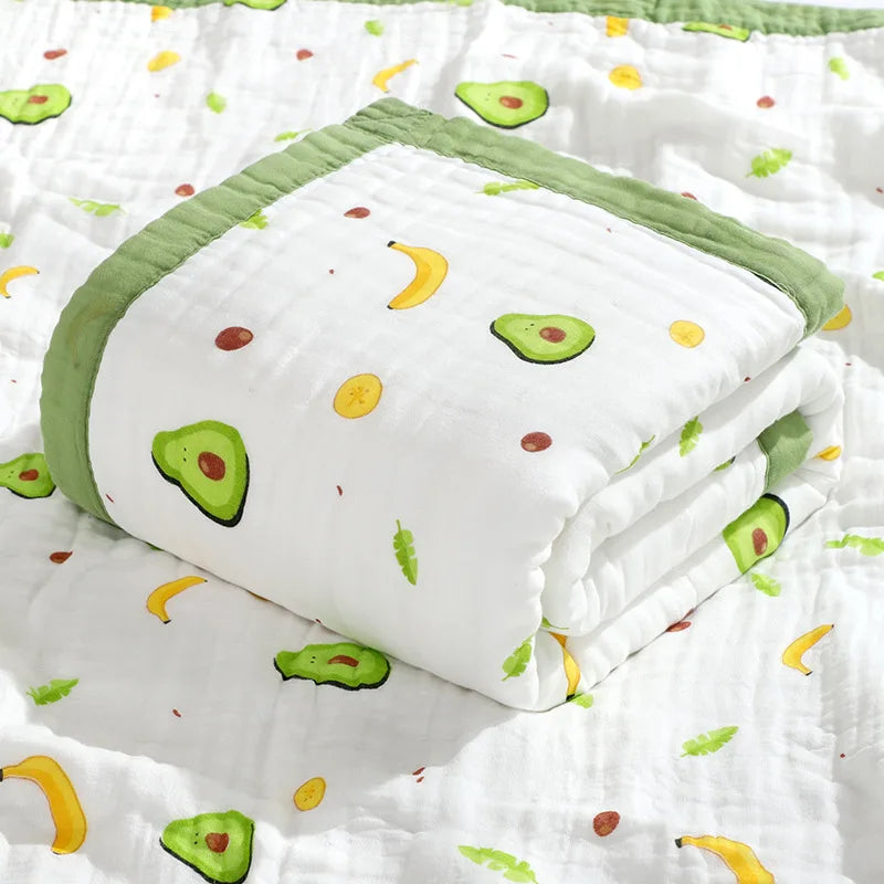 100% Cotton 6-Layer Unicorn Baby Swaddle Blanket