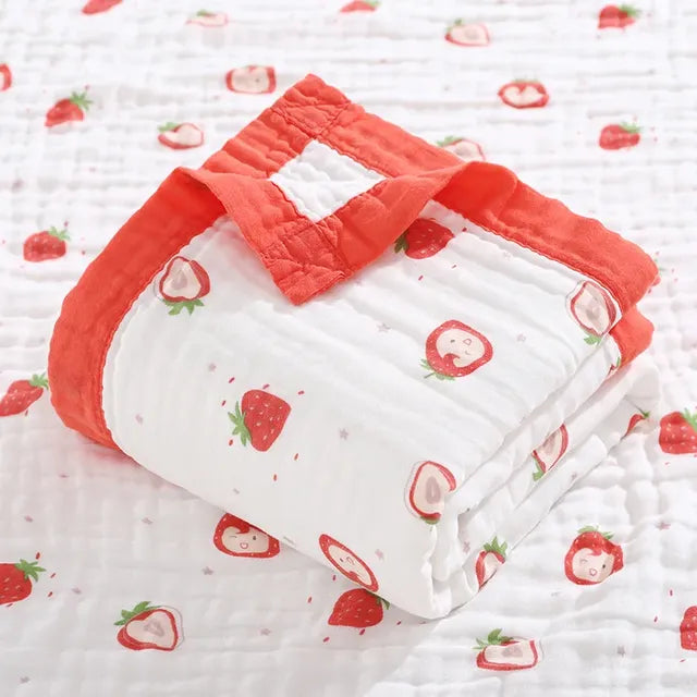 100% Cotton 6-Layer Unicorn Baby Swaddle Blanket